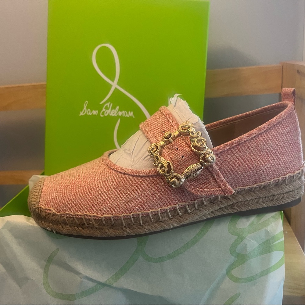 Mandy Mary Jane Espadrille in Lotus Pink